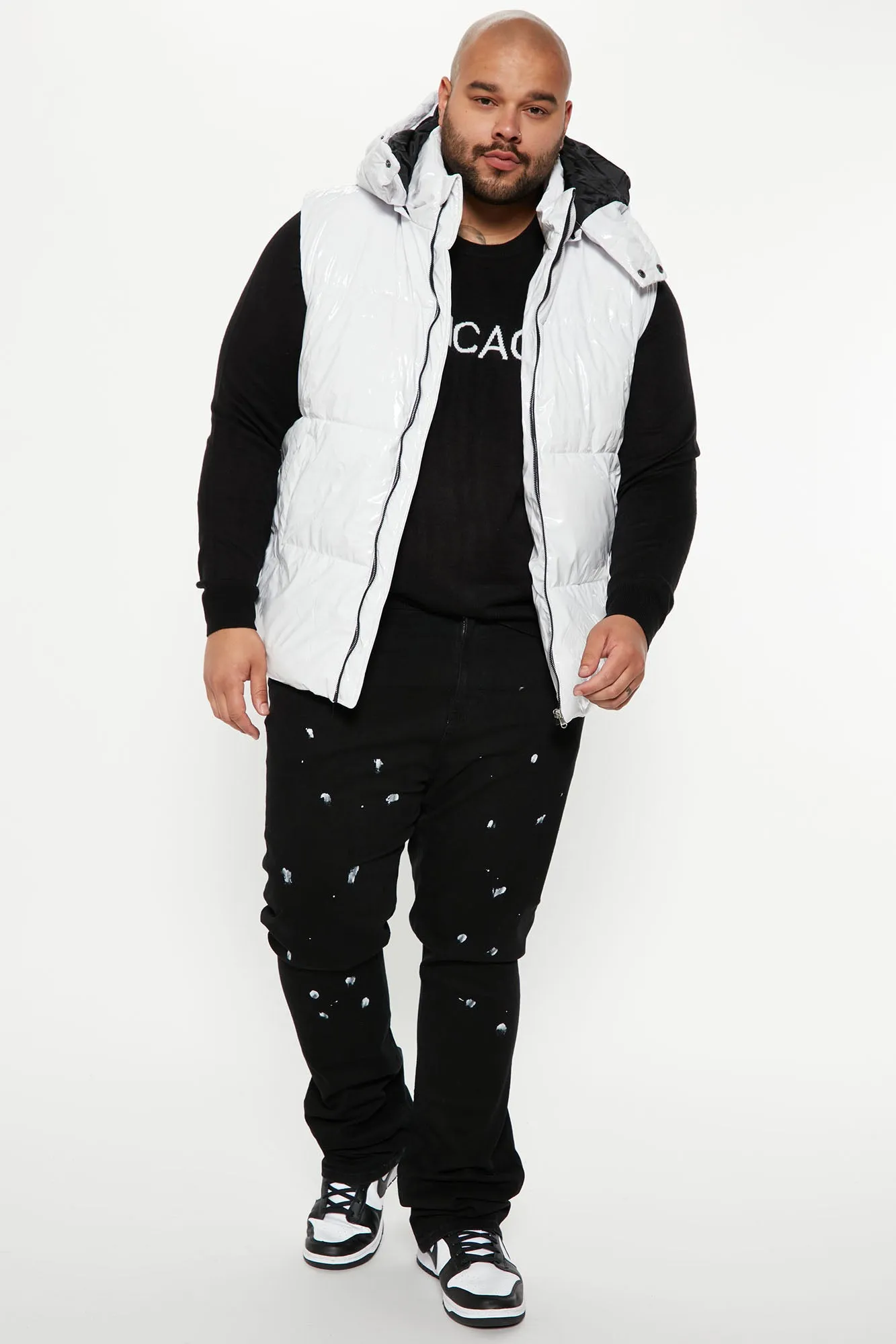 Almost There Hooded Puffer Vest - White