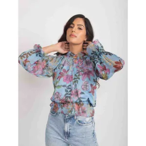 AROOP SHOP INDIA Julia Keyhole Neck Ruffle Top