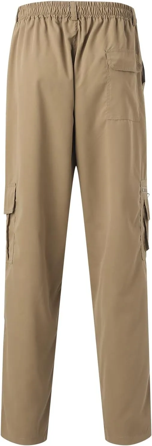 Big and Tall Cargo Pants for Men Sweatpants for Men Bottom Drawstring Baggy Joggers Men's Tactical Cargo Joggers Pant