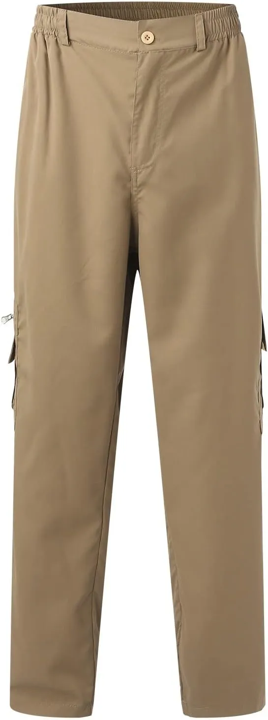 Big and Tall Cargo Pants for Men Sweatpants for Men Bottom Drawstring Baggy Joggers Men's Tactical Cargo Joggers Pant