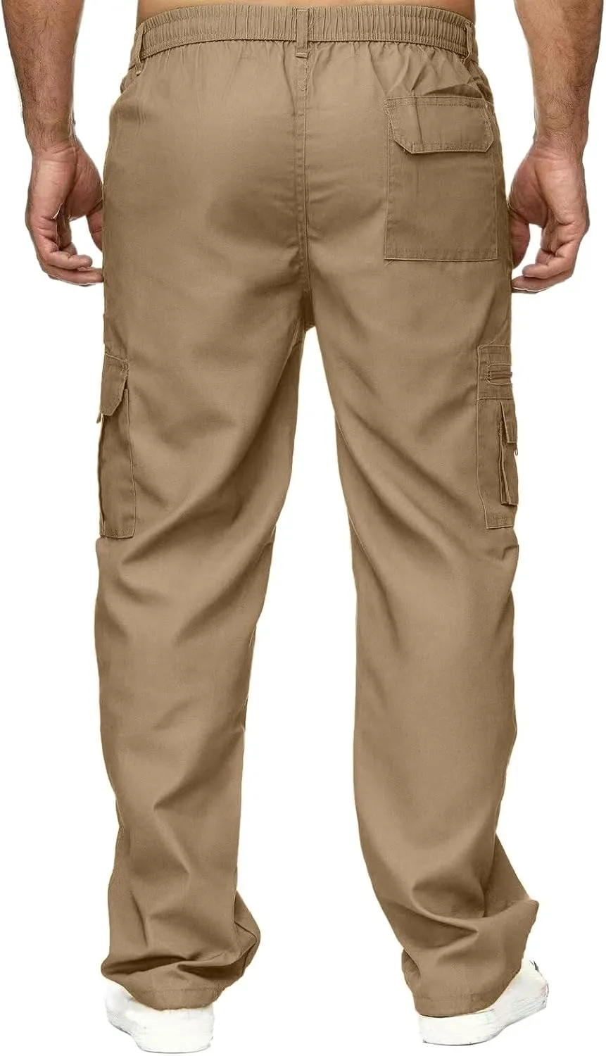 Big and Tall Cargo Pants for Men Sweatpants for Men Bottom Drawstring Baggy Joggers Men's Tactical Cargo Joggers Pant