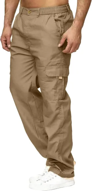 Big and Tall Cargo Pants for Men Sweatpants for Men Bottom Drawstring Baggy Joggers Men's Tactical Cargo Joggers Pant