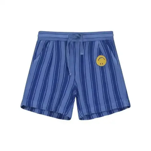 BONMOT MID BLUE FLEECE SMILEY BERMUDA SHORT