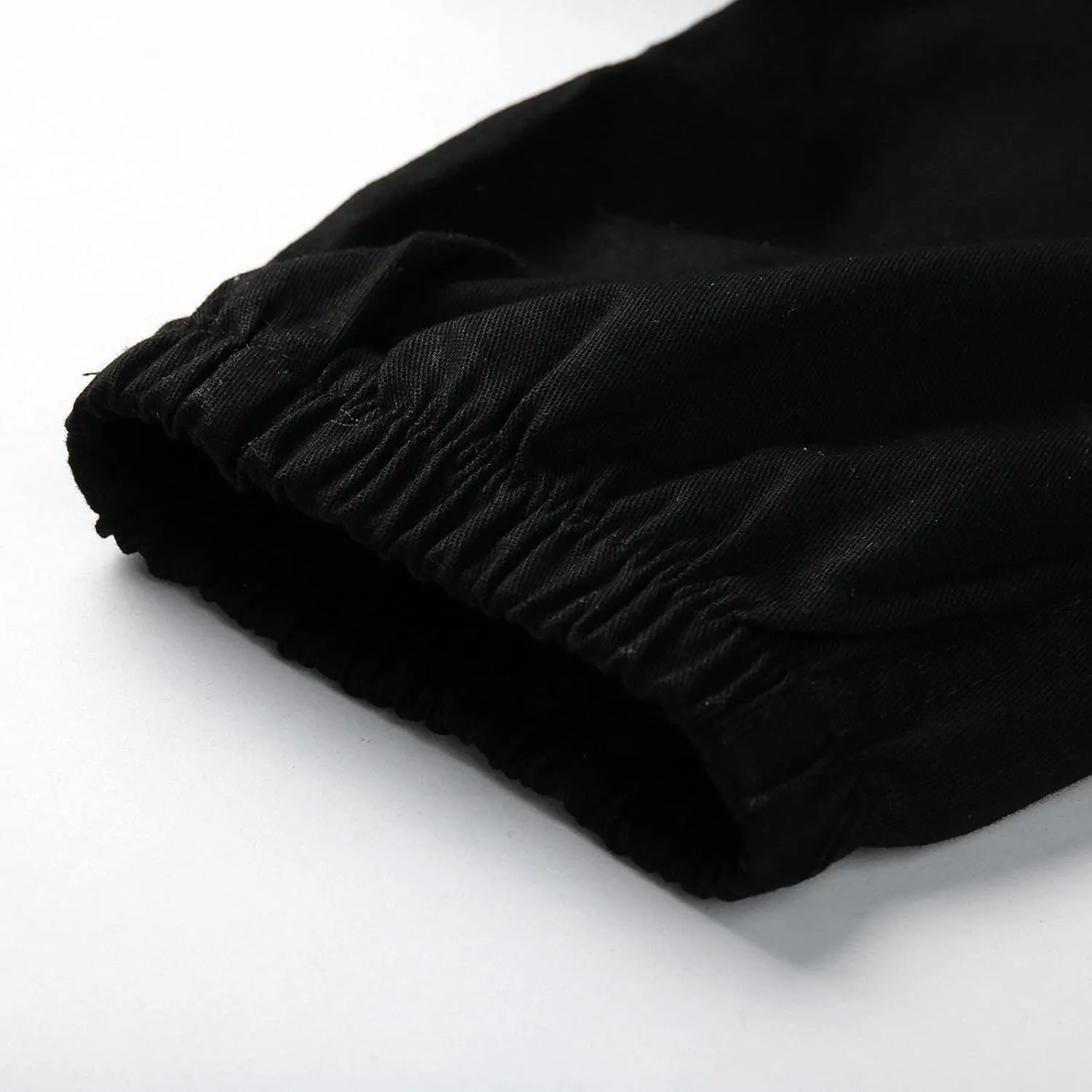 Cargo Pants for Men Big and Tall Men's Heavyweight Fleece Cargo Sweatpants Stretch Elastic Waist Jogger Sports Pants