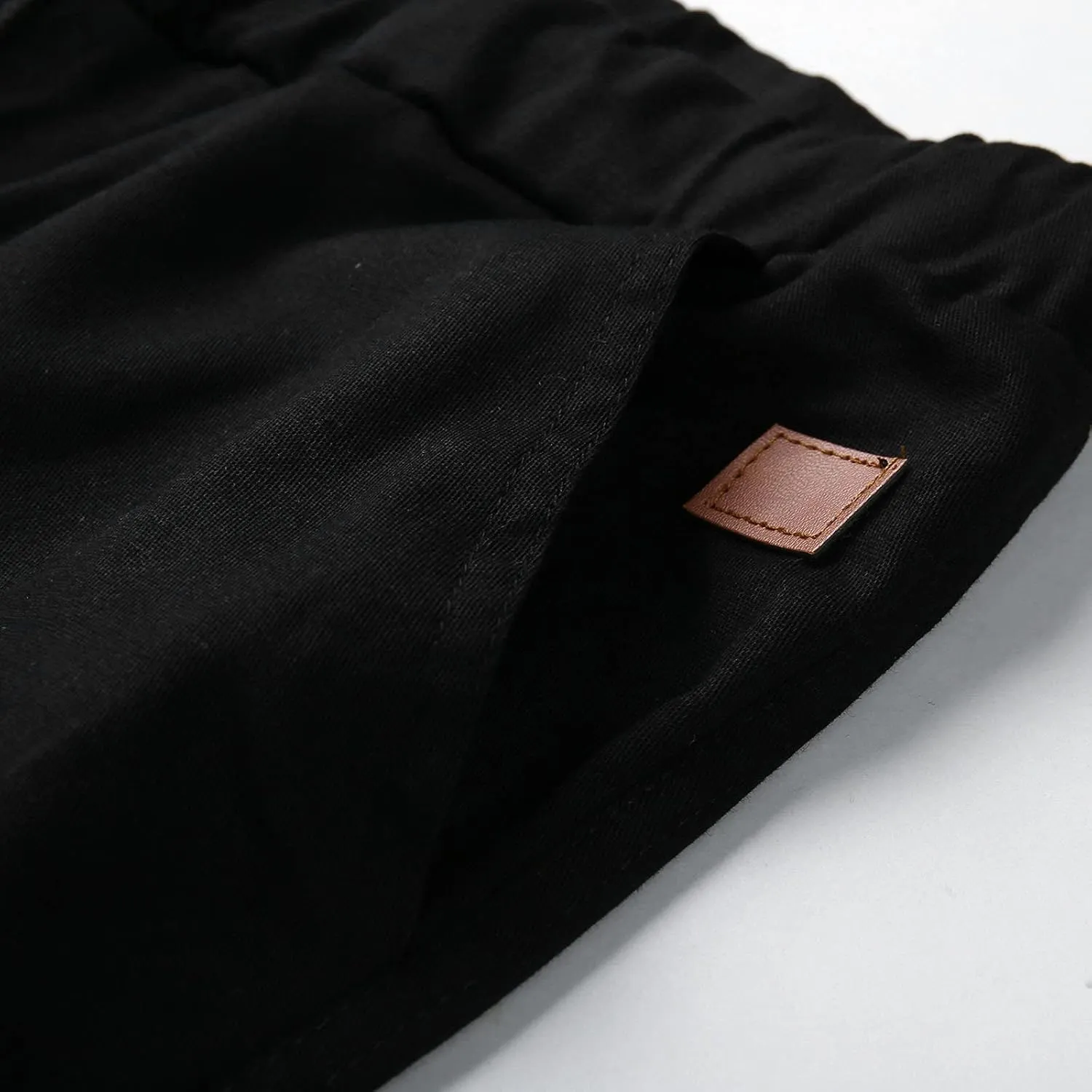 Cargo Pants for Men Big and Tall Men's Heavyweight Fleece Cargo Sweatpants Stretch Elastic Waist Jogger Sports Pants