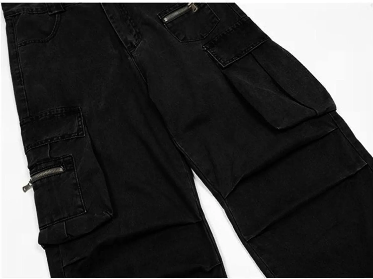 Cargo Pants for Men Relaxed Fit Men Mens Autumn and Winter High Street Fashion Leisure Loose Sports Running Patchwork