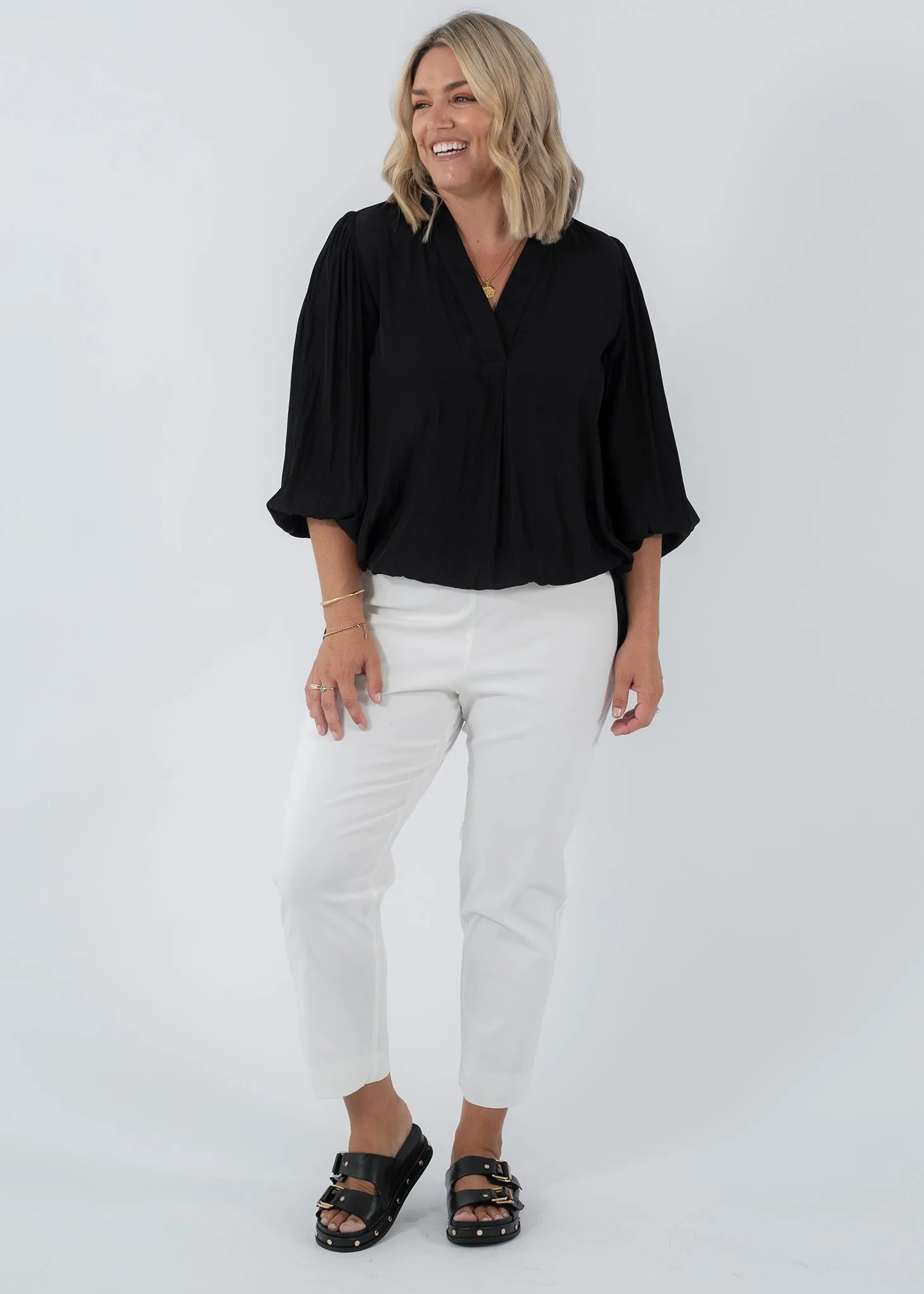 Everyday 7/8 Miracle Bengaline Pant in White