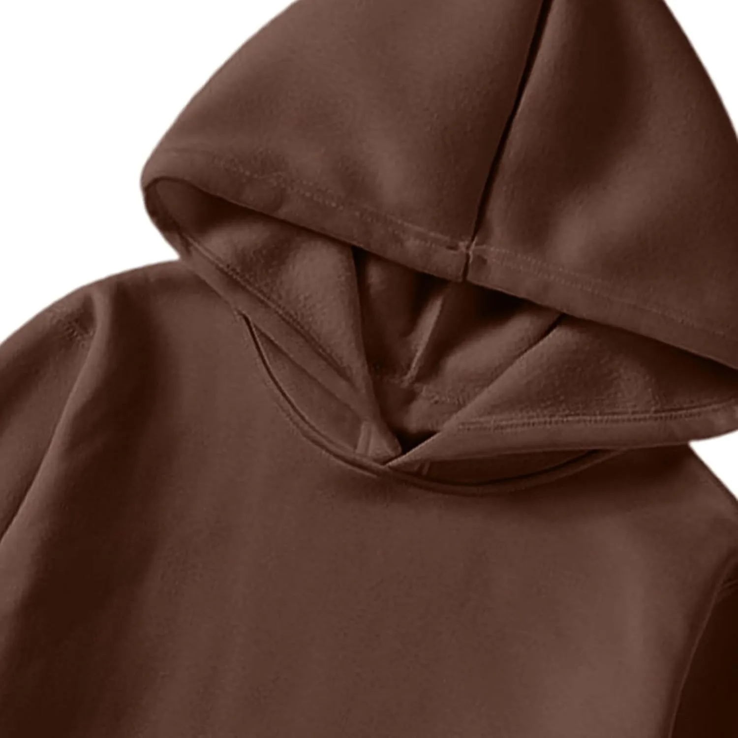 Fall Sweatshirts For Women Solid Color Comfy Fleece Hoodies Lightweight Casual Trendy Hooded Sweatshirt
