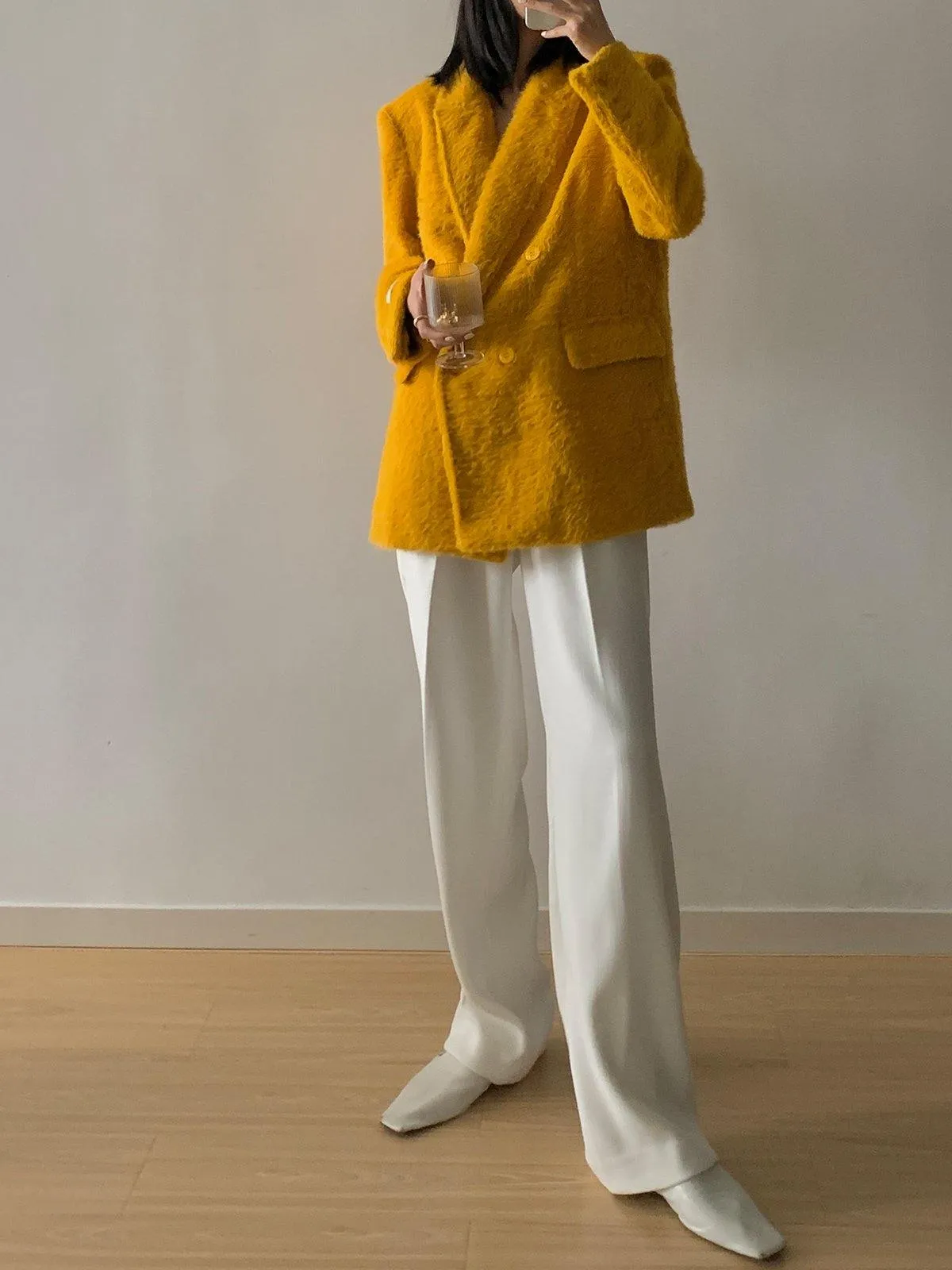 High-waisted Wide Straight Leg Pants
