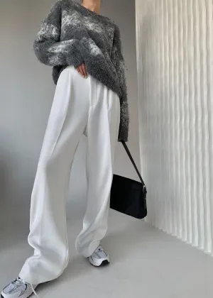 High-waisted Wide Straight Leg Pants