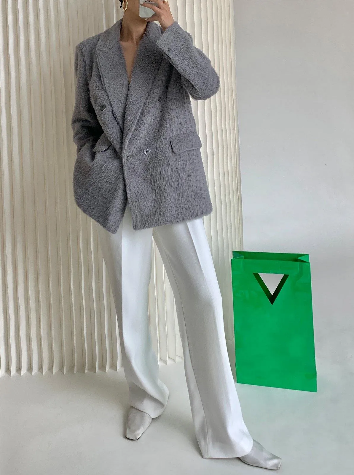 High-waisted Wide Straight Leg Pants