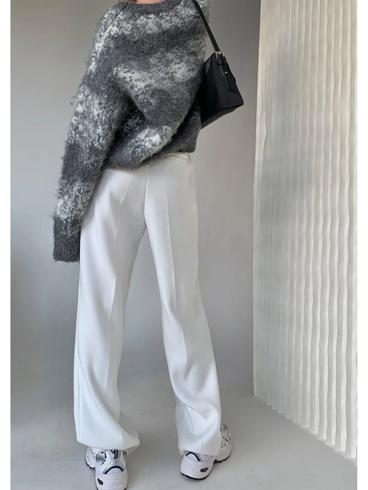 High-waisted Wide Straight Leg Pants