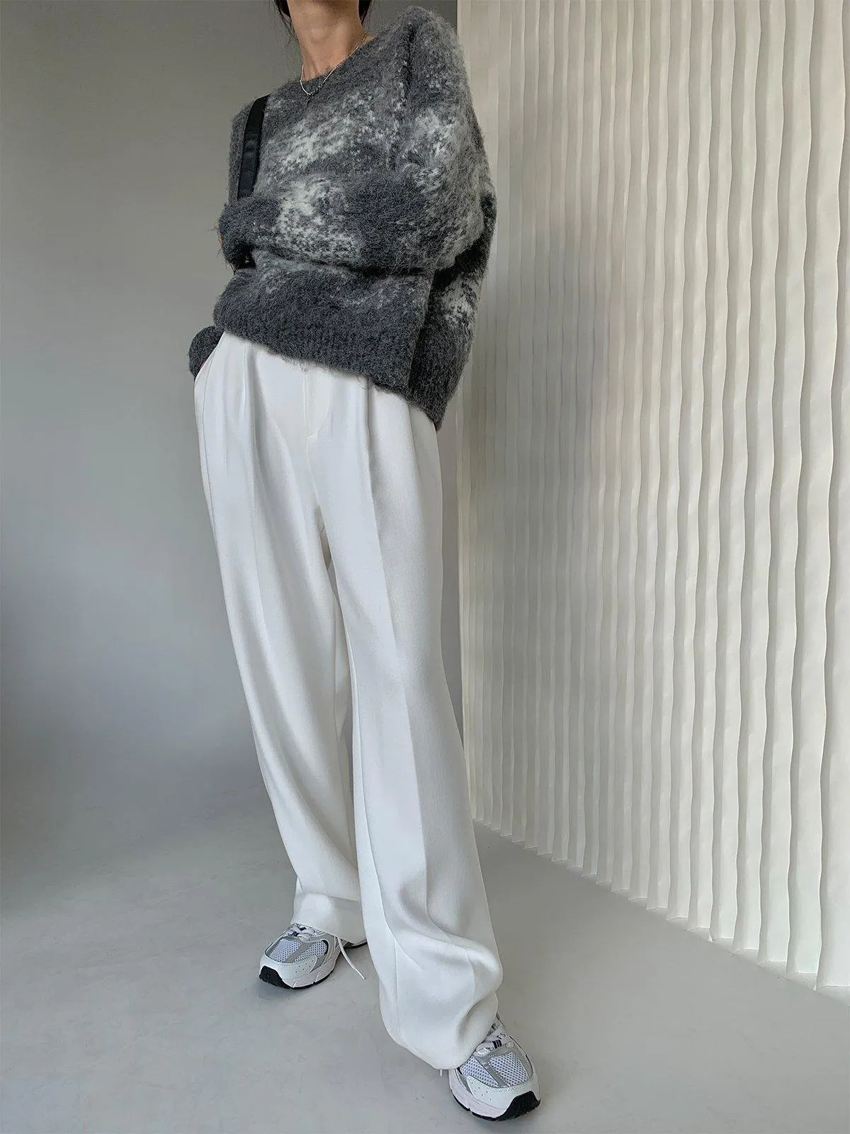High-waisted Wide Straight Leg Pants