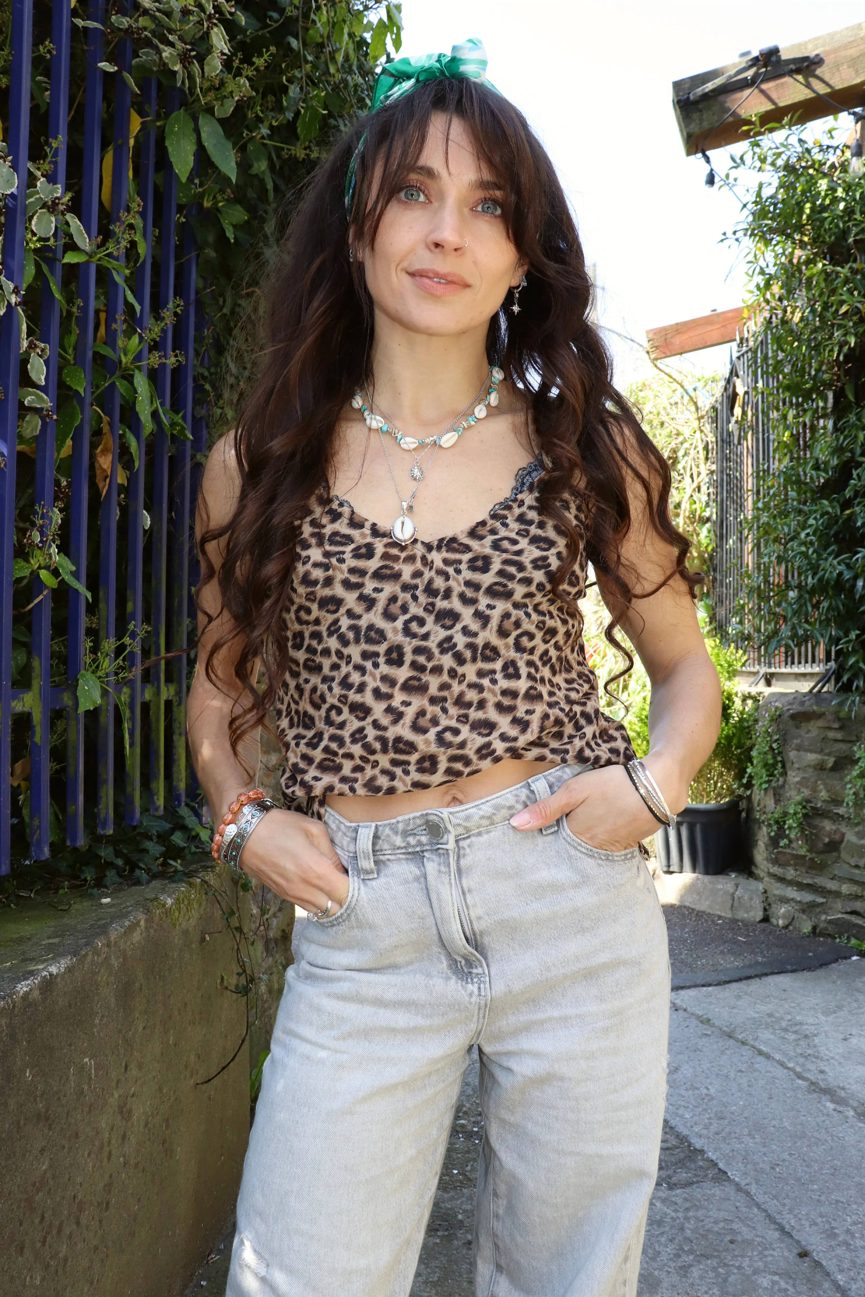 Leopard print cami