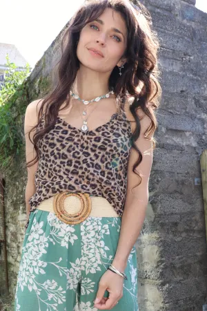 Leopard print cami