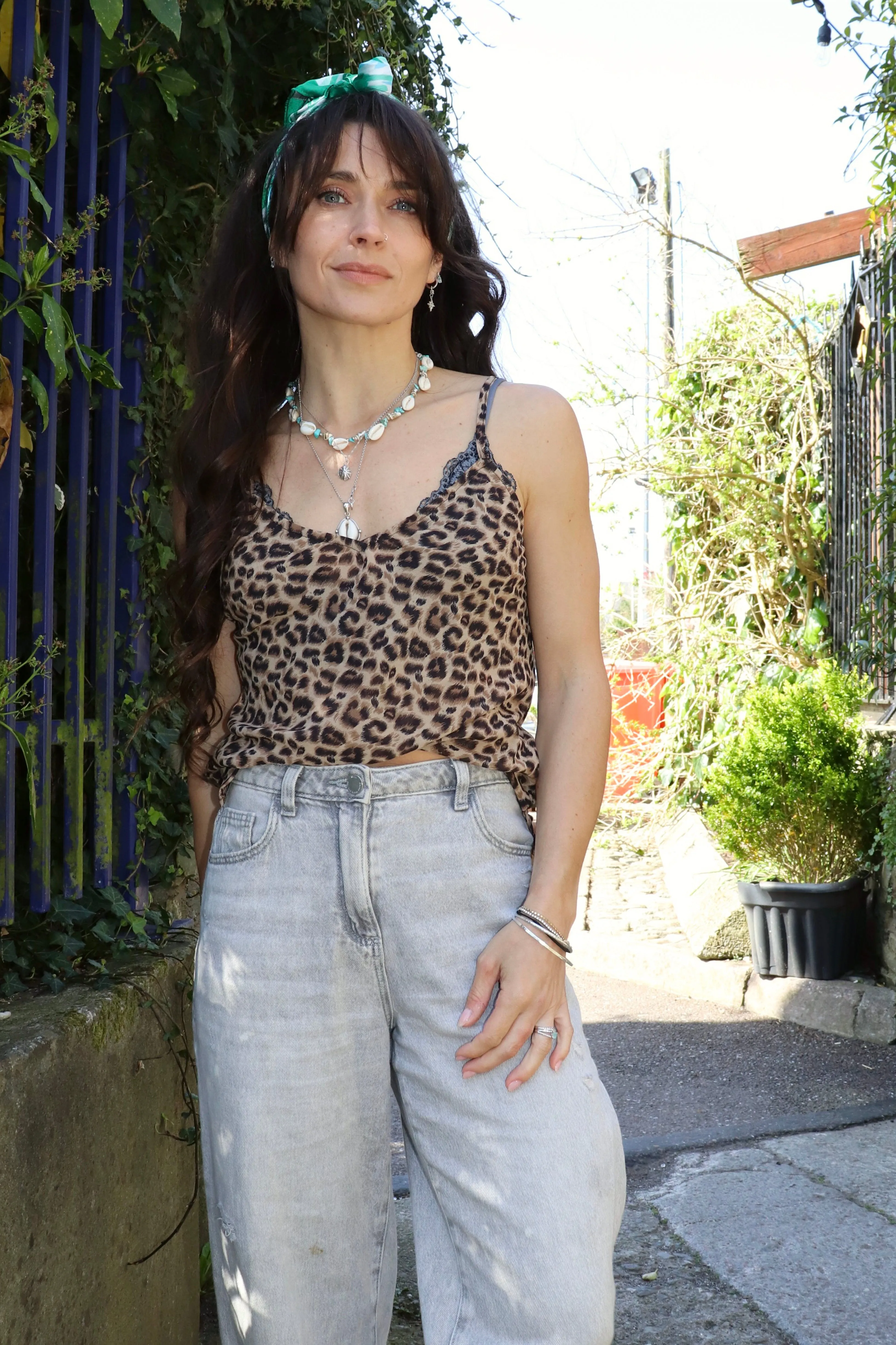 Leopard print cami
