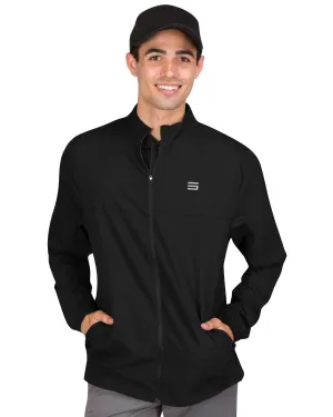 Mens Golf Zippered Windbreaker Jacket