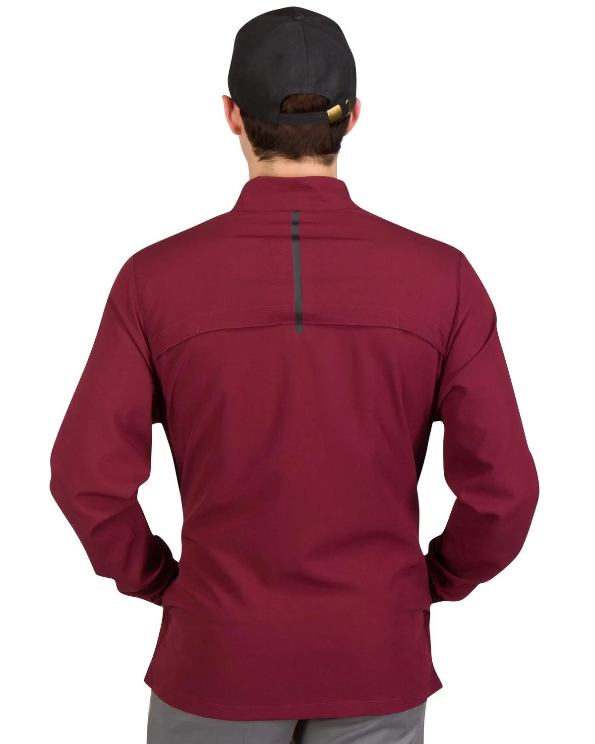 Mens Golf Zippered Windbreaker Jacket