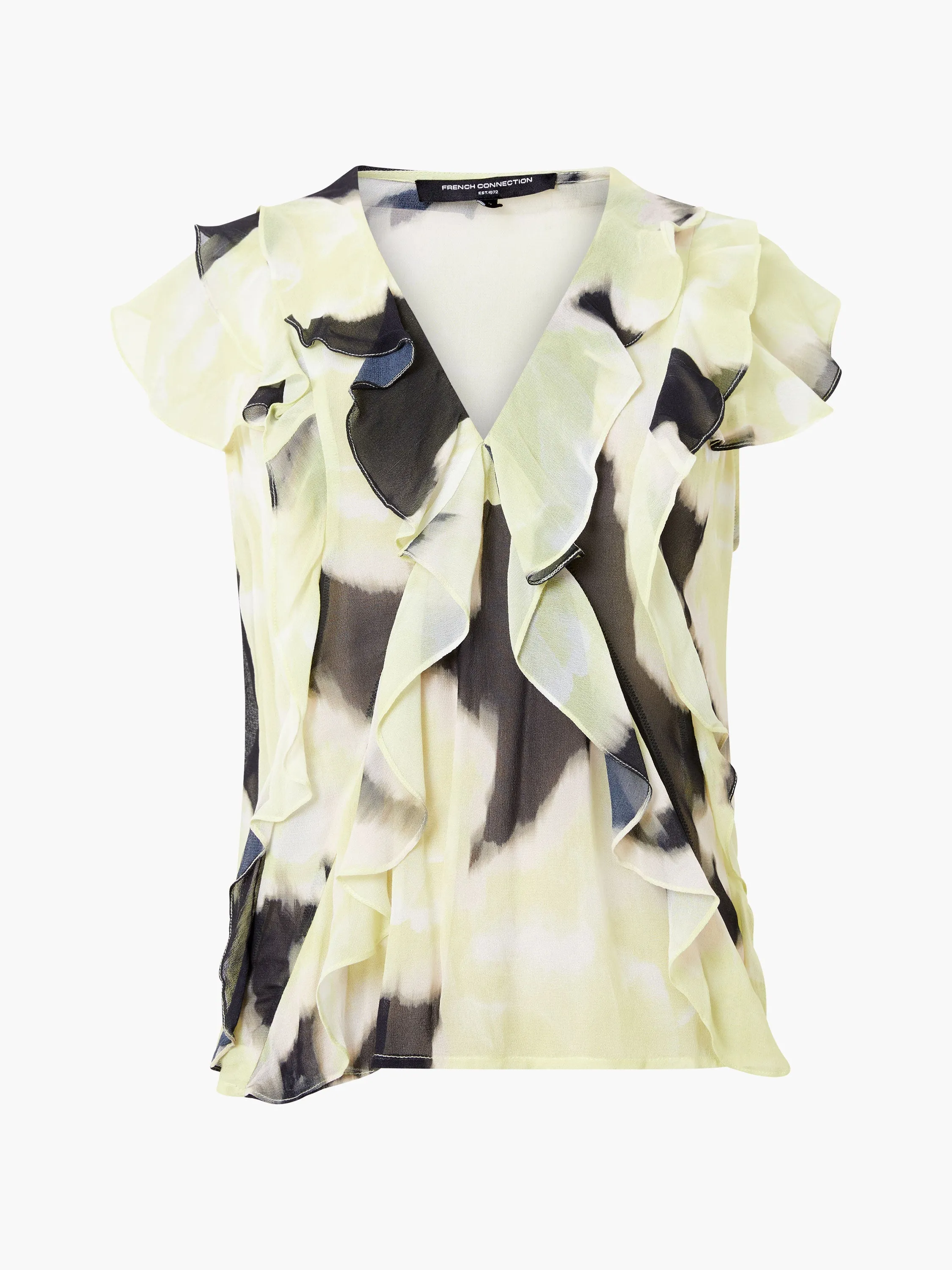 Natalie Eminia Chiffon Ruffle Top