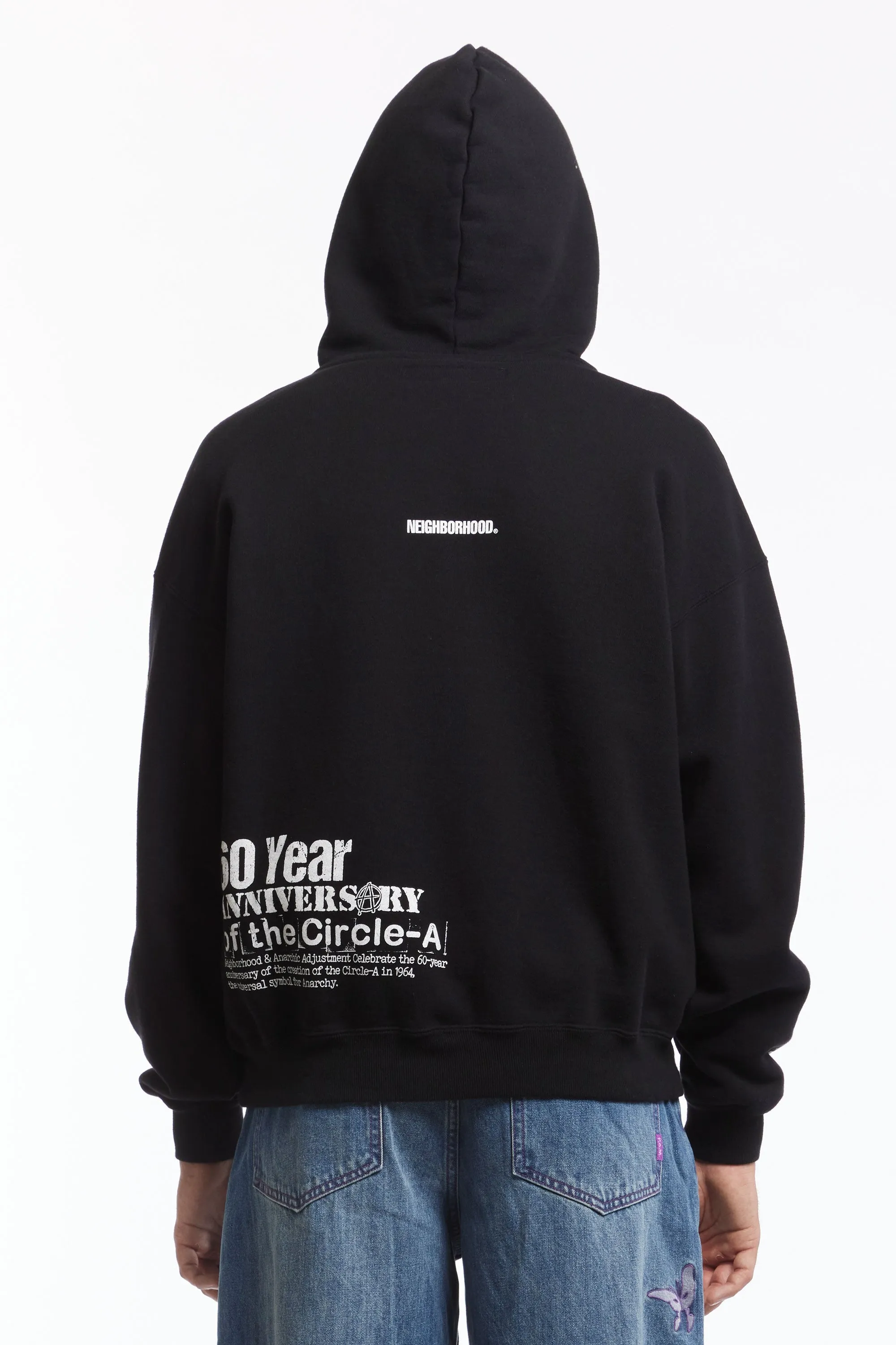 NH X ANARCHIC ADJUSTMENT . SWEAT HOODIE LS BLACK