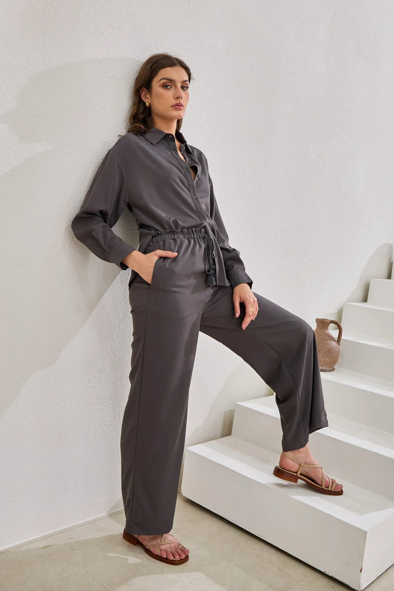 Page Charcoal Cupro Shirt