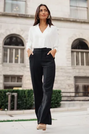 Rigby Wide Leg Trousers in Black