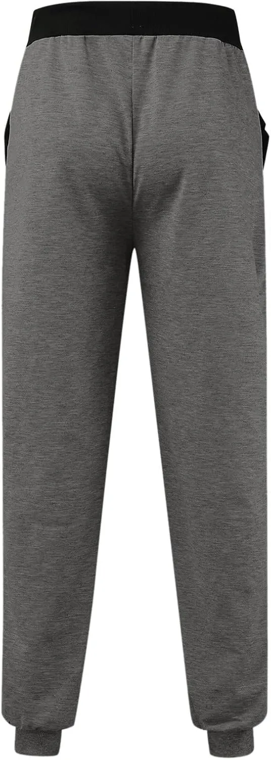 sdbrld Sweatpants For Men Men's Cotton Sport Joggers Fashion Solid Drawstring Cargo Pants Hiking Running Sweatpants Trousers