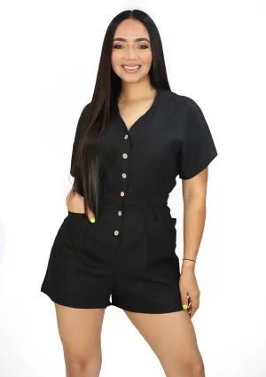 SM3716RH Black Romper de Mujer
