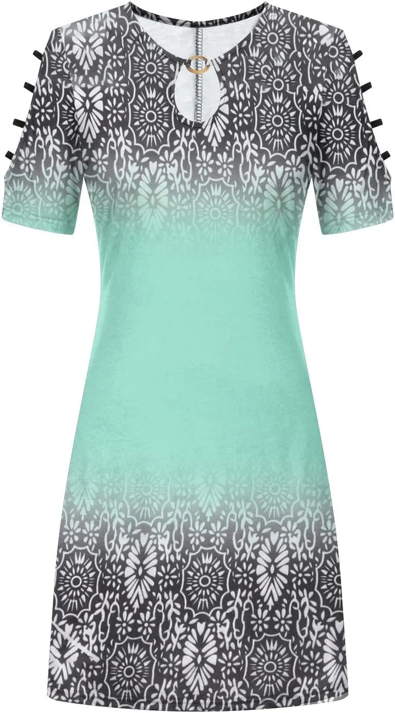Summer Dresses for Women 2025 Beach Loose Casual A Line Midi Dress Vacation Wear Sleeveless Sundress with Pockets