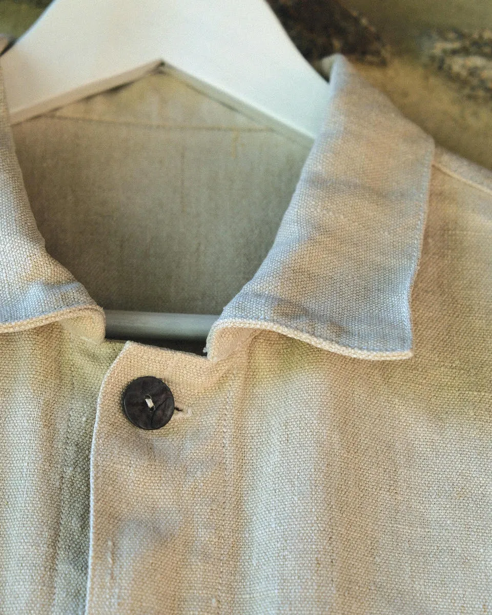 Un-Dyed Raw Hemp Work Jacket