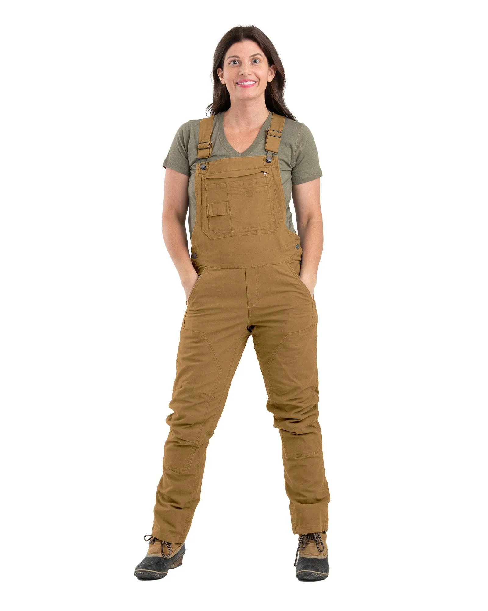 Women's Unlined Stretch Duck Bib Overalls
