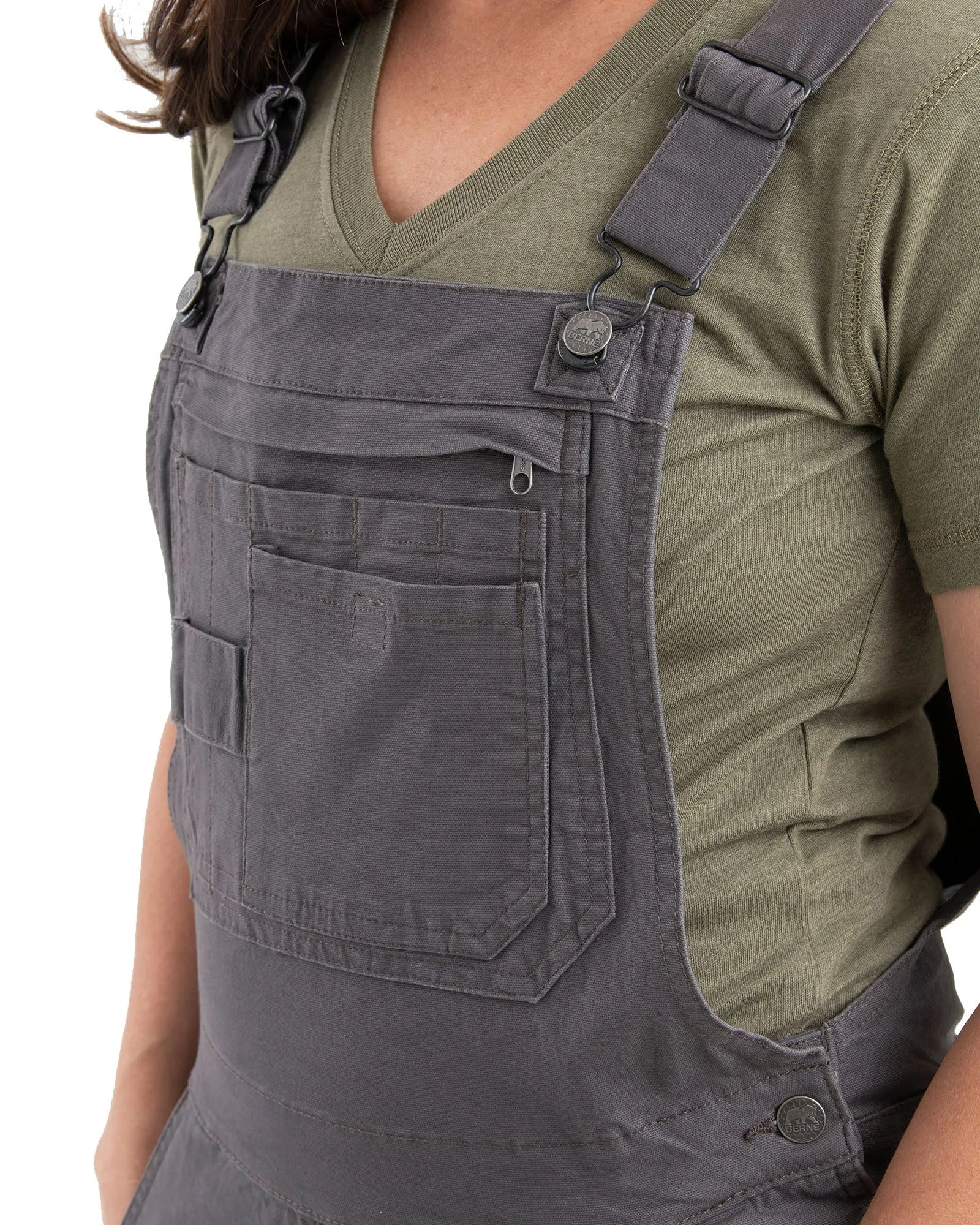 Women's Unlined Stretch Duck Bib Overalls